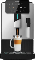 Cecotec Kaffeevollautomat mit Milchaufschäumer, 19 Bar Druck, Thermoblock-Technologie, Kegelmahlwerk, 5 Mahlgrade, 1,1L Wassertank, Automatische Reinigung