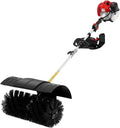 Benzinbetriebene 52CC Kehrmaschine, 2-Takt Motor mit 1L Tank und Tragegurt, 2.3 PS Luftgekühlt für Hof und Garten