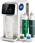 HO3 Auftisch-Osmoseanlage für Trinkwasser mit 4 Temperaturstufen, 10 Wassermengenstufen, Echtzeit-TDS, 8-stufiger Filtration und Luma-UV, Weiß